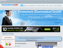 Tablet Screenshot of powertech-electronics.de